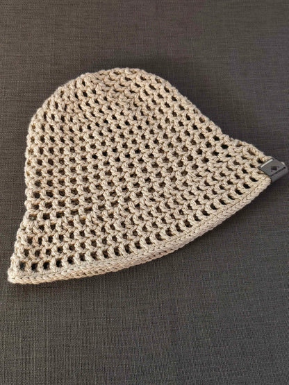 Handgehäkelter Sommerhut in Taube aus Polyacryl von bw-handmade